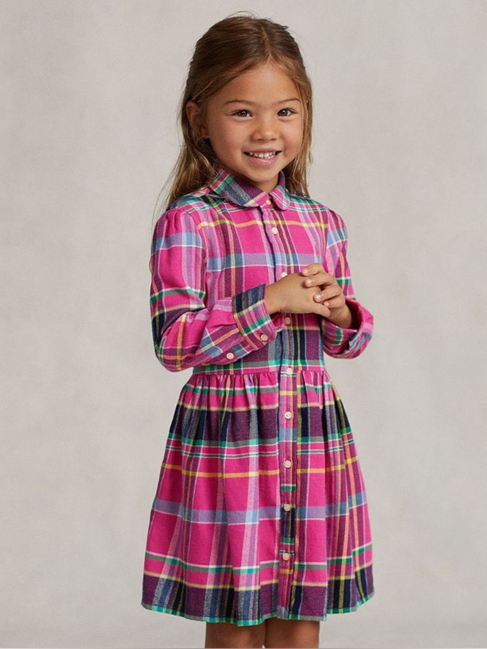 Polo Ralph Lauren plaid  cotton twill dress
